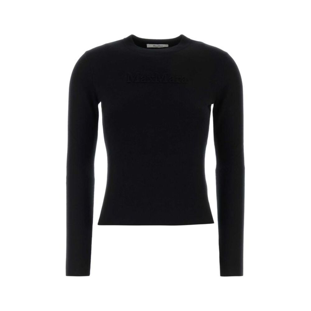 Max Mara Women Black Wool Manto Sweater